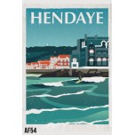 AF54- Lot de 5 Affiches Hendaye